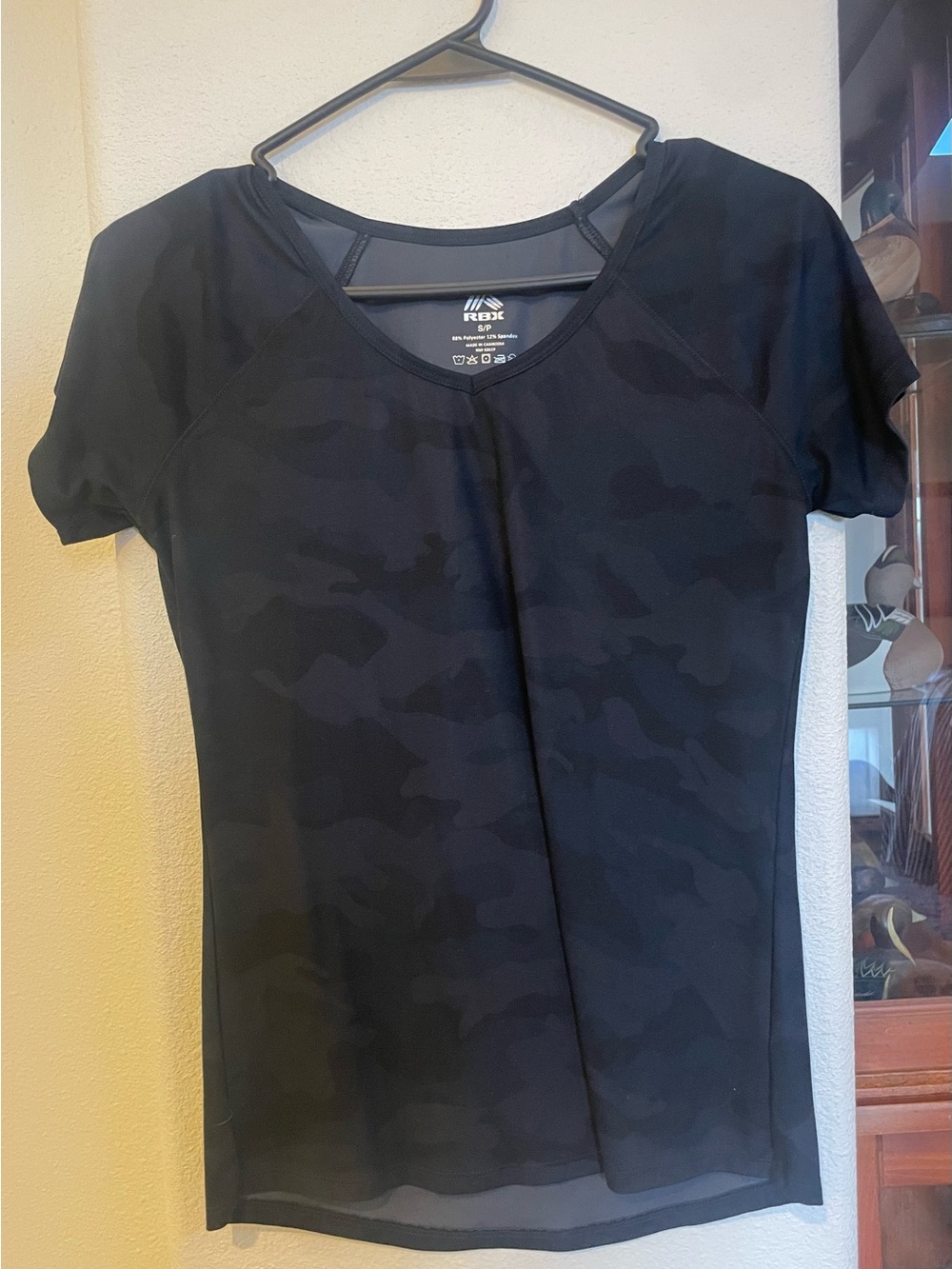 RBX Black Camouflage Short Sleeve Performance Tee